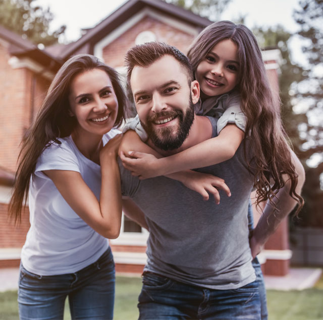 Image showing a happy family spending time together 